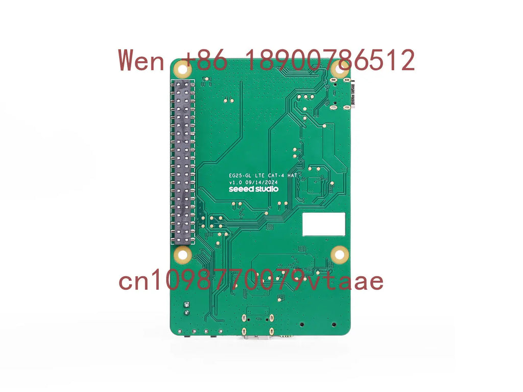 Raspberry Pi 4G LTE CAT4 HAT with Quectel EG25-GL, Plug-and-Play, Global Bands