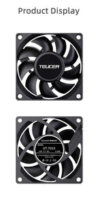 TEUCER UT-60 Slim 60mm PC Case Fan 3500RPM High Airflow CPU Cooler 6/7CM Ultra-thin Cooling Fan