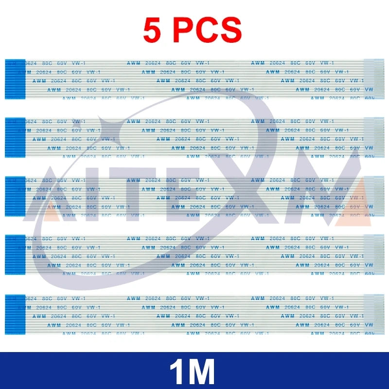 Flexcable For Raspberry Pi Model B+ 2M 1M 50CM 30CM 20CM 15CM 15 Pins Ribbon Flex Cable 15CM-200CM 1.0mm AWM 20624 80C 60V VW-1