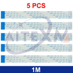 Flexcable For Raspberry Pi Model B+ 2M 1M 50CM 30CM 20CM 15CM 15 Pins Ribbon Flex Cable 15CM-200CM 1.0mm AWM 20624 80C 60V VW-1