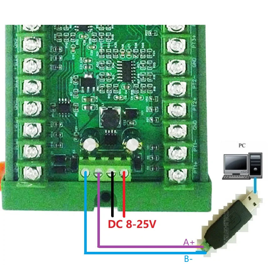 16CH DC 12V 24V Temperature Analog PT100 Resistance RS485 Collector Modbus RTU -40-500 High Temperature Acquisition Board