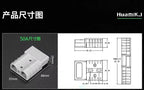 1PCS QS10P QS10 To Anderson 50A120A Patch Cord High Power Plug 6AWG 15CM 20CM 50CM