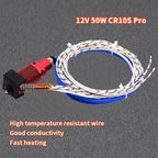 Ender 3 Metal J-Head CR10 MK8 Hotend Extruder Kit Heat Block Nozzle Heater Thermistor for CR10s Pro Ender3 V2 Ender 5 3D Printer