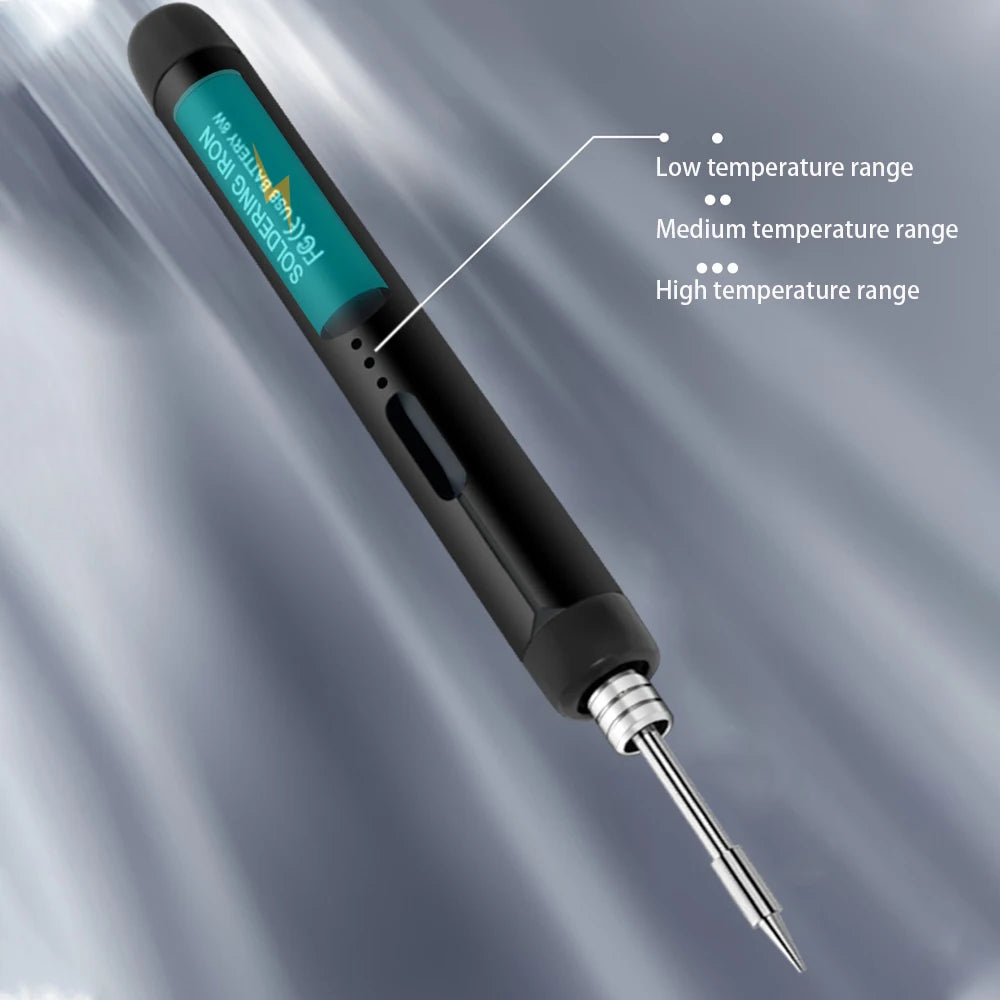 Portable 5V 8W USB Soldering Iron Wireless Electric Soldering Iron Fast Charging Lithium Battery Solder Iron Repair Welding Tool