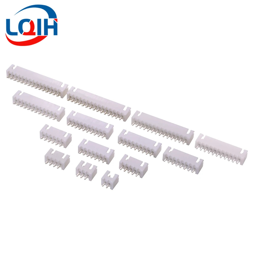 XH 2.54mm Pitch Connector Header Male Blade 2P 3P 4P 5P 6P 7P 8P 9P 10P 11P 12P 13P 14P 15P 16P Straight Curved needle PCB