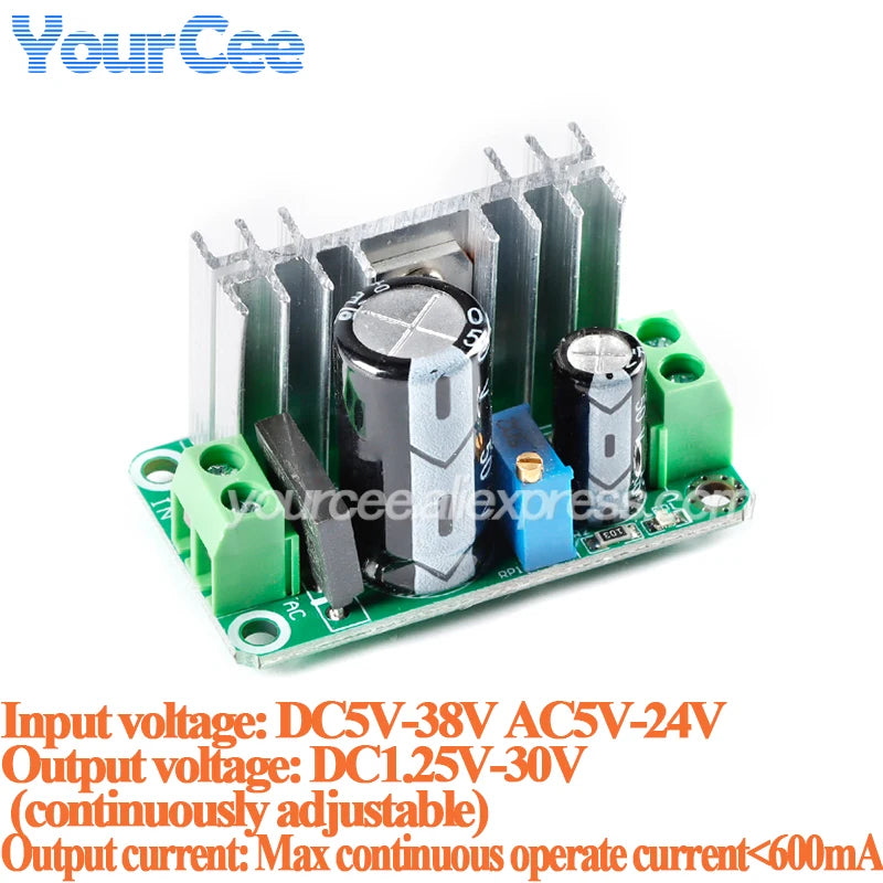LM317 DC-DC Converter Buck Step Down Circuit Board Module Linear Regulator LM317 Adjustable Voltage Regulator
