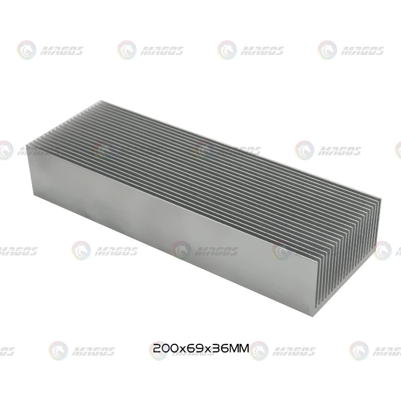 Electronic Radiator Aluminum Dense Teeth Heatsink Extruded Heat Sink Computer Water Cooling System 100/120/150/200/300x69x36MM