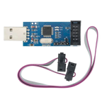USBASP USBISP AVR Programmer USB ATMEGA8 ATMEGA128 ATtiny/CAN/PWM 10Pin Wire Module DIY + 10Pin To 6 Pin Adapter Board Shell