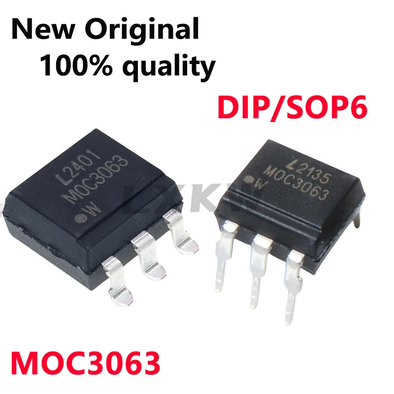 10/PCS New Original MOC3063 MOC3063S DIP6 SOP6 MOC3063S-TA1 Three-terminal bidirectional thyristor output optocoupler In Stock