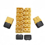 XT60H Connector Plug with Sheath Housing Female Male XT60 Bullet Adapters Connectors for RC Lipo Battery Car Drone Airplane
