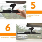 Car Emergency Light Solar RGB Car Strobe Warning Lights Multifunction Decoration Anti-Collision Night Driving Safety Lamp