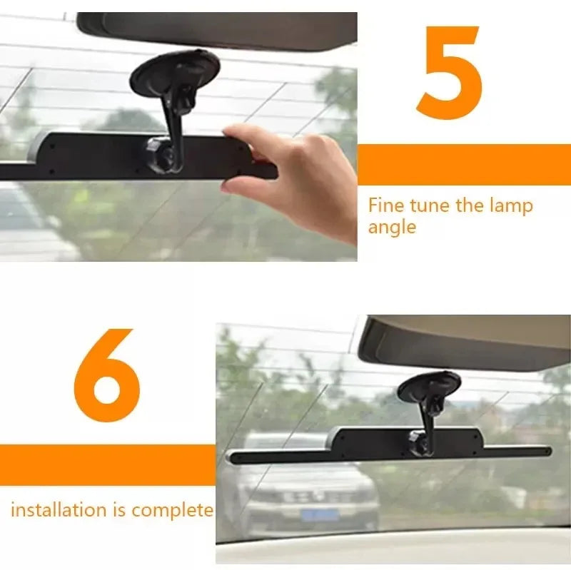 Car Emergency Light Solar RGB Car Strobe Warning Lights Multifunction Decoration Anti-Collision Night Driving Safety Lamp