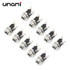 10Pcs DC Power Jack Socket Female Connector 5.5x2.1mm 3.5x1.3mm DC005 DC022 DC099 DC Plug Socket Nut Panel Mount Adapter