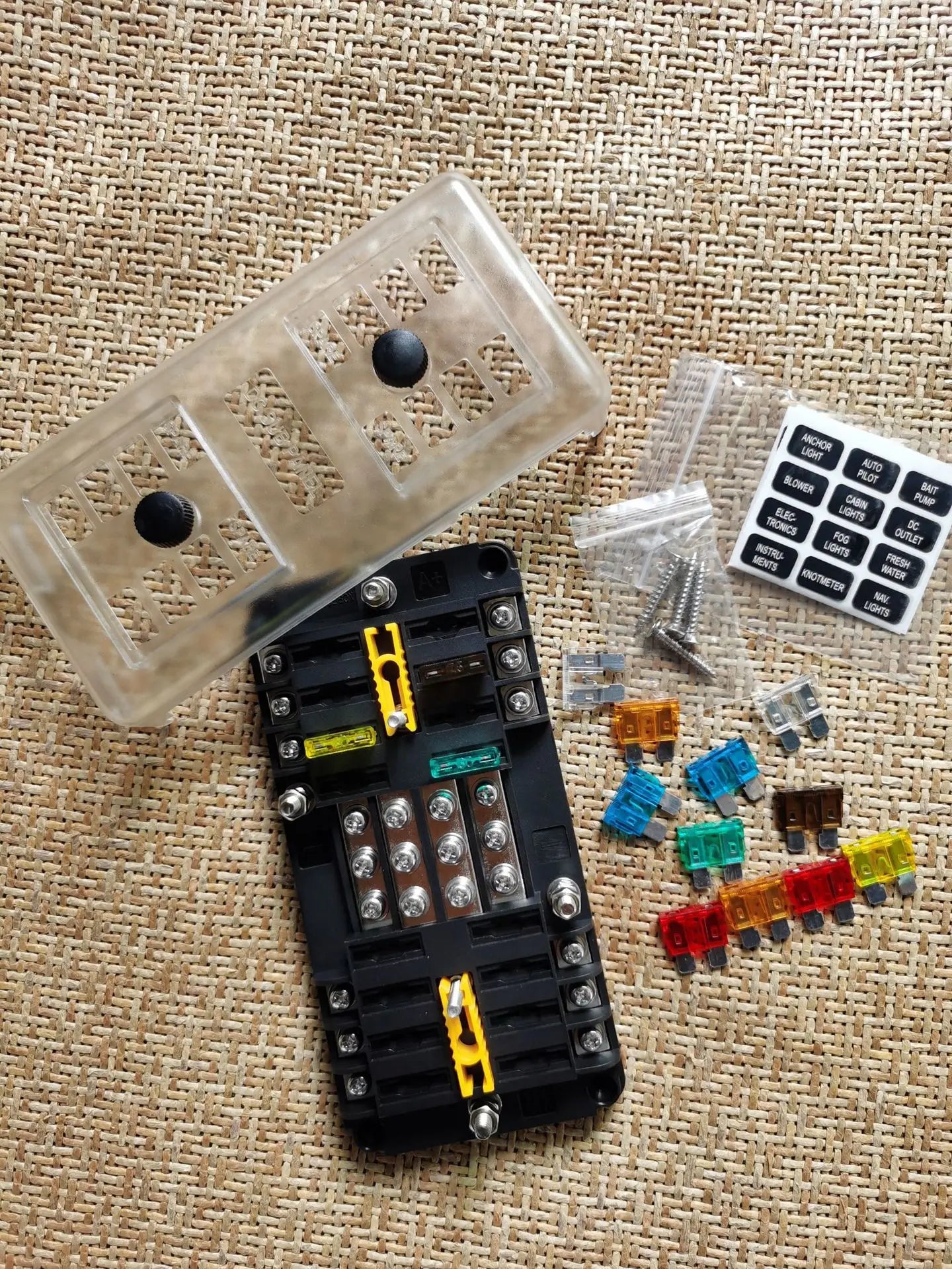 8 Way 12 Way 16 Way Blade Fuse Box 12V/24V Automotive Fuse Holder for Car Truck Boat