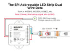SP805E ESP32 WLED Controller WiFi Music LED Controller for Addressable WS2811 WS2812 WS2814 WS2815 SK6812 PWM CCT RGB Cob Strips