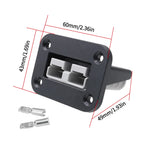 1pcs 50A Flush Mount Bracket For Anderson Plug Charging Panels Connectors For Ship Yacht RV Passenger Car Panel Socket