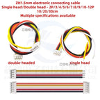 10PCS JST ZH1.5 ZH 1.5mm Wire Cable Connector 2/3/4/5/6/7/8/9/10/12 Pin 1.5MM Pitch Plug 10CM/20cm/30CM Wire Length 28AWG