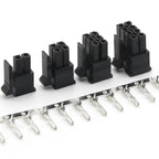 10Sets Micro MX3.0mm Double Row Female Receptacle Housing+Male Terminal 2*1p-2x2/3/4/6/12P Mini 5559-3.0/43020-T Wire Connector