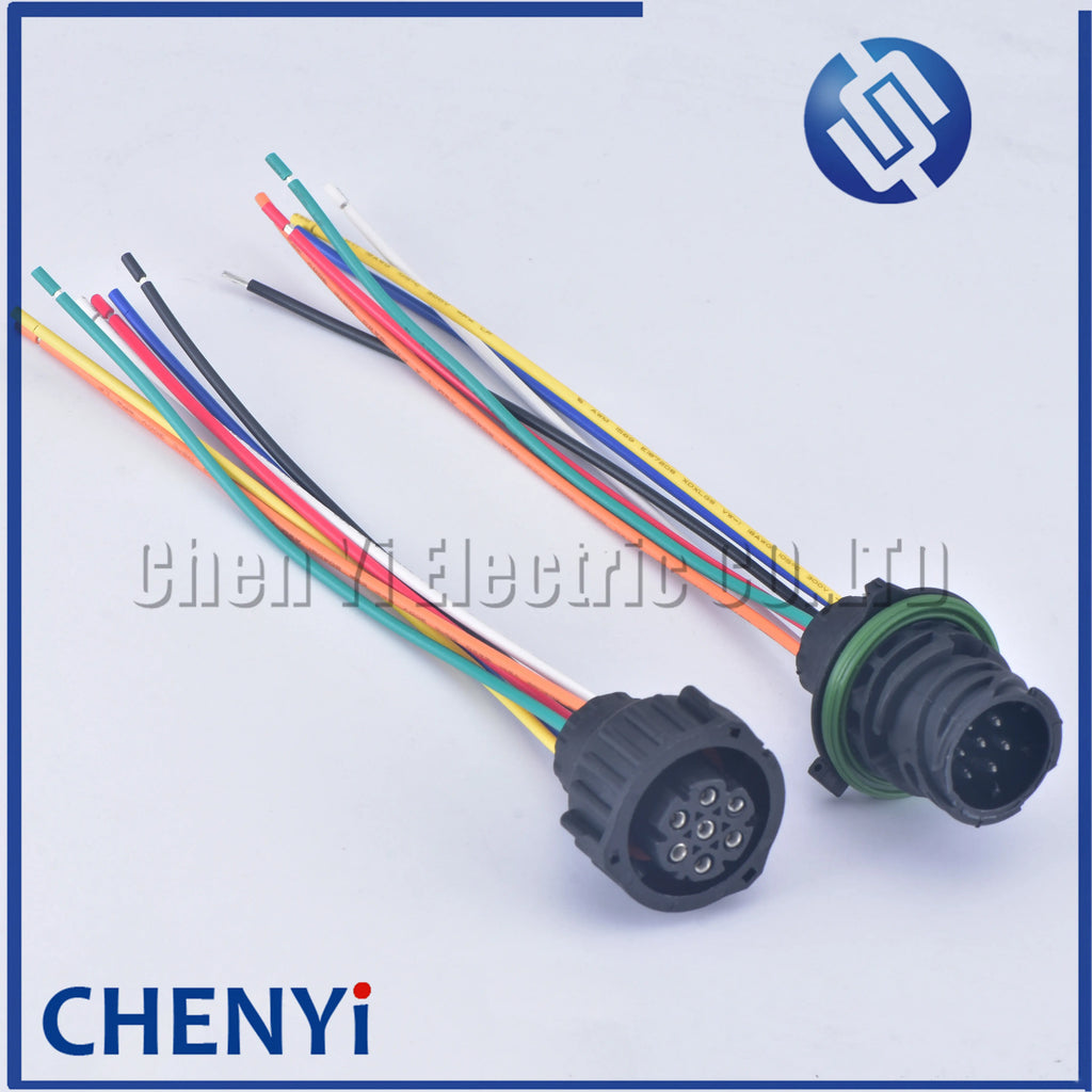 7 Pin 1.5mm BU-STE KPL CIRCULAR DIN HOUSINGS Connector 968421-1 967650-1 1718230-1 For Truck Tail Light Connector