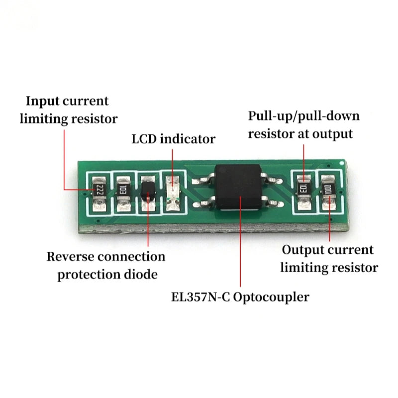 MGQH EL357N-C Optocoupler Isolation Module Signal Level Conversion 3.3V 5V 12V 24V NPN PNP