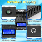 LiitoKala Lii-700 Universal 18650 AA AAA Charger, QC 12V 5A Fast Charge, Overcharge & Reverse Protection, 0V Battery Activation
