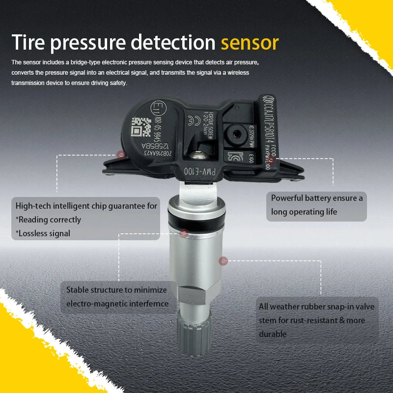 Tire Pressure Monitoring Sensor TPMS PMV-E100 For Toyota RAV4  Corolla Lexus Compatible With 42607-02090 42607-53040 42607-12020
