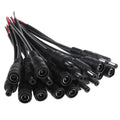DC Power Pigtails Cable 22AWG Female Male 5.5mm X 2.1mm Connector For 12V Power Supply Adapte CCTV Camera DVR LED Strip