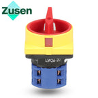Zusen Cam Switch LW26GS-20/04-1 690V 20A Universal Lock Rotary 4 Poles 8 Terminals OFF-ON 2 Position