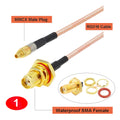 10PCS/LOT Waterproof SMA to MMCX Cable SMA /RP-SMA Female to MMCX Male Straight/ Right Angle 90° RG316 Pigtail RF Coaxial Jumper