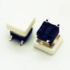 10PCS 6X6X7.3mm 4PIN DIP SMT Momentary Tact Button H=8.7mm With Cap Mini Push Button