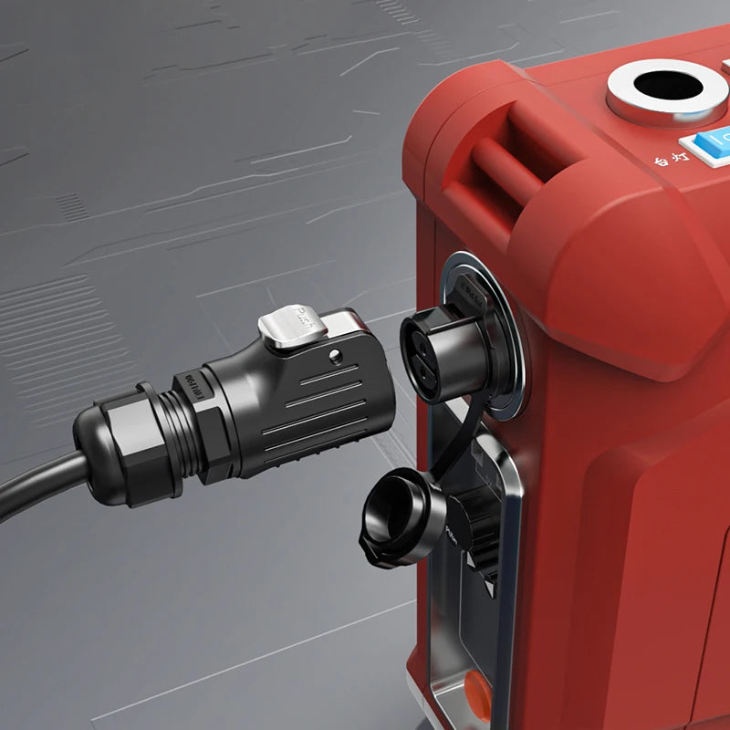 IP68 Power Waterproof Connector Panel Installation, Aviation Plug Socket Cable, Male and Female Heads, No Welding Required