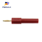 2PCS  Gold Plated 2MM Mini Male Banana Plug To 4MM Female Jack Connector Adapter 2MM To 4MM