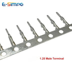 100pcs 1.25mm GH1.25 Male Female Terminals Male Crimp Pins Connectors