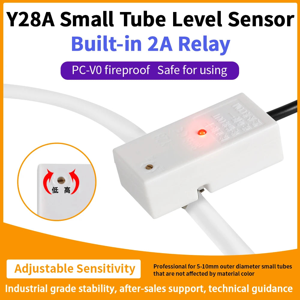 5V/12V/24V  XKC-Y28A-NC/NO/RS485 Capacitive Liquid&Water Level Sensor With XH2.54 Connector+50cm Lines for Arduino DIY Projects