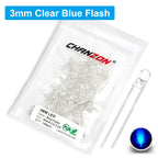 100Pcs 3mm 5mm Led Diode Flashing White Red Green Blue Yellow RGB Fast Slow Flash Diffused Clear Color Changing Light Emitting