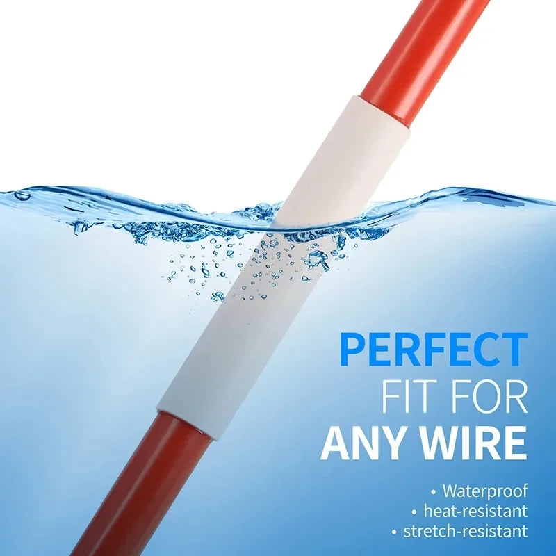Clear/White 3:1 with Glue Shrinkable Tube 1.6mm ~ 39mm Dual Wall Adhesive Lined Polyolefin Insulated Protect Wire Wrap Sleeving
