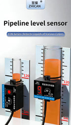 ZHICAN E2K Non Contact Capacitive Liquid Level Sensor Pipe Water Tank Full Empty Detection Alarm Switch