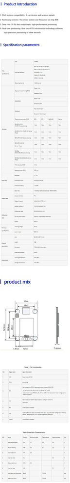 RTK Differential Gypsophila High-Precision UM980 Module GNSS Full-System Full-Frequency Centimeter-Level Low-Power GPS Module