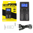 LiitoKala Lii-PD2 Lii-PD4 LCD Lipo Battery Charger For 21700 20700 18650 18350 26650 22650 14500 NiMH Smart Full Automatic Stop