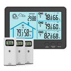 Wireless Weather Station Barometer LCD Screen Hygrometer Thermometer Freezing Point Reminder Rainproof Weather Forecast Sensor