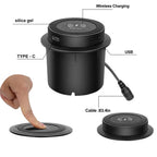 QI 3 in 1 Wireless Charger Built in Type-C USB Ports Desktop Embedded Charging Station for iPhone 13 Xiaomi Airpods Mobile Phone