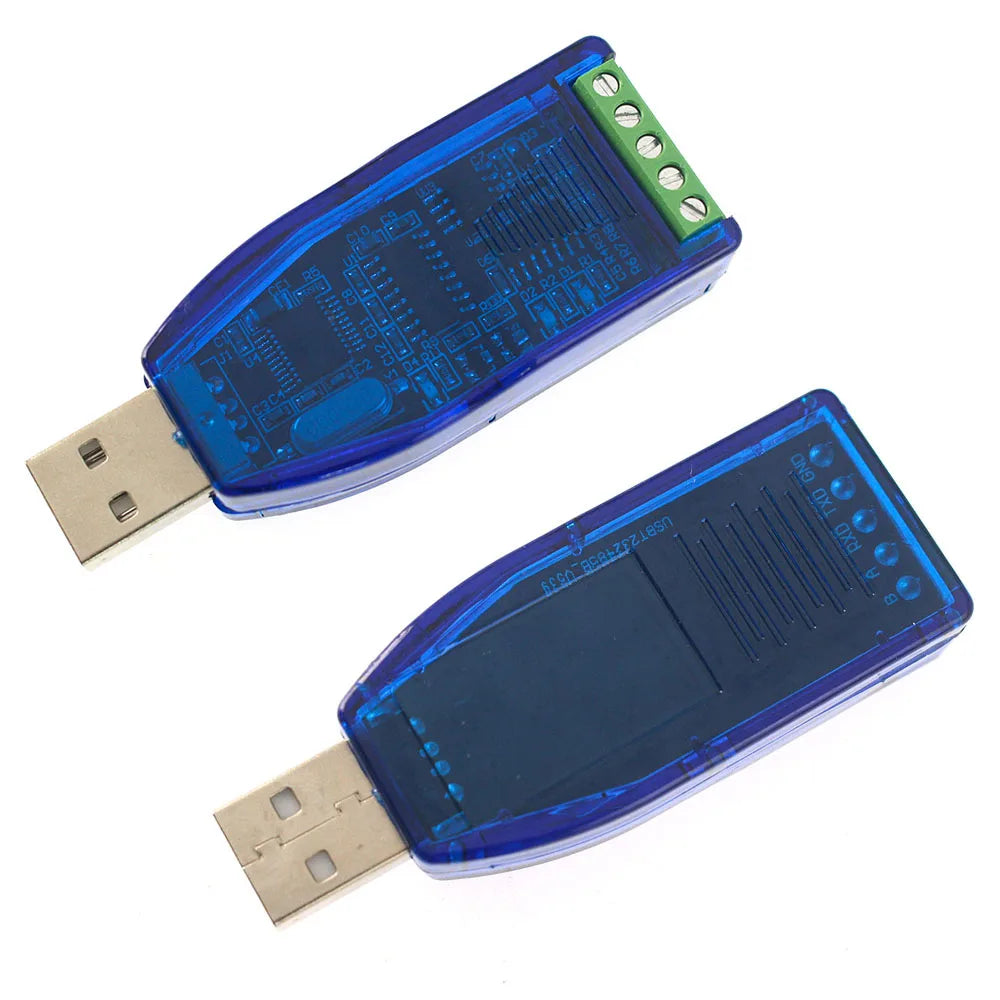 Industrial USB To  RS232 RS485 Converter Module with TVS Protection Bidirectional Half-Duplex Modbus RTU for PLC/SCADA Systems