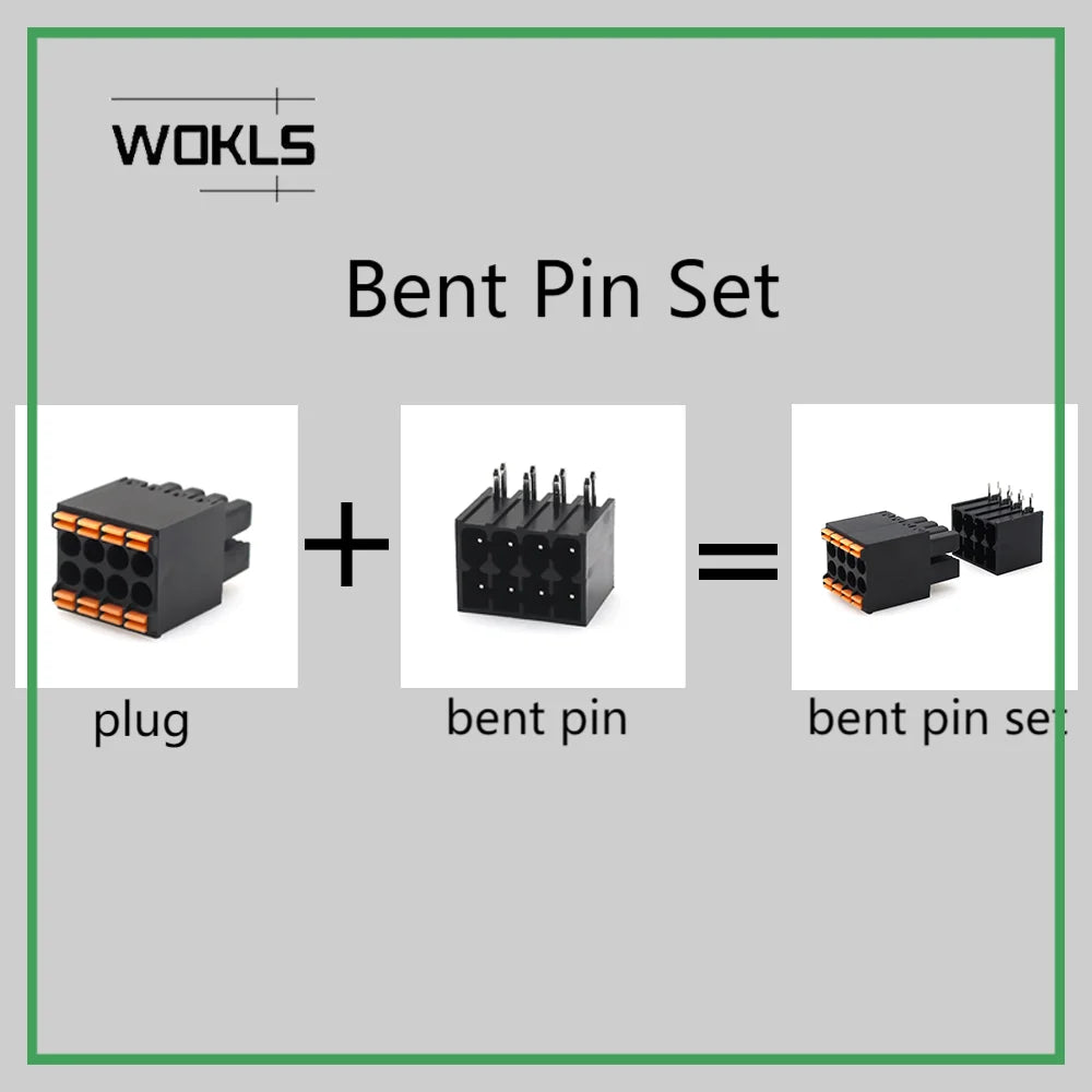 5Set 15EDGKNH KF2EDGKS 3.5mm Double-Layer Spring Plug-in PCB Terminal Block 2EDGSR Black Terminal