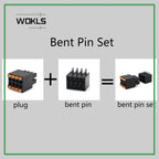 5Set 15EDGKNH KF2EDGKS 3.5mm Double-Layer Spring Plug-in PCB Terminal Block 2EDGSR Black Terminal