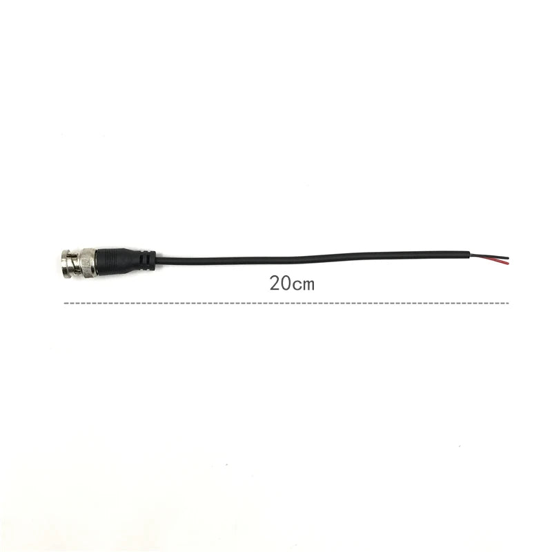 Tinned Copper BNC/Q9 Connector Cable Surveillance Camera Adapter 75 Ohm Video Cable