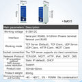 RS485 to Ethernet Serial Server CDSENT NA111 Series DC/AC/POE Modbus Industrial Grade AT Command TCP/UDP MQTT Small Size
