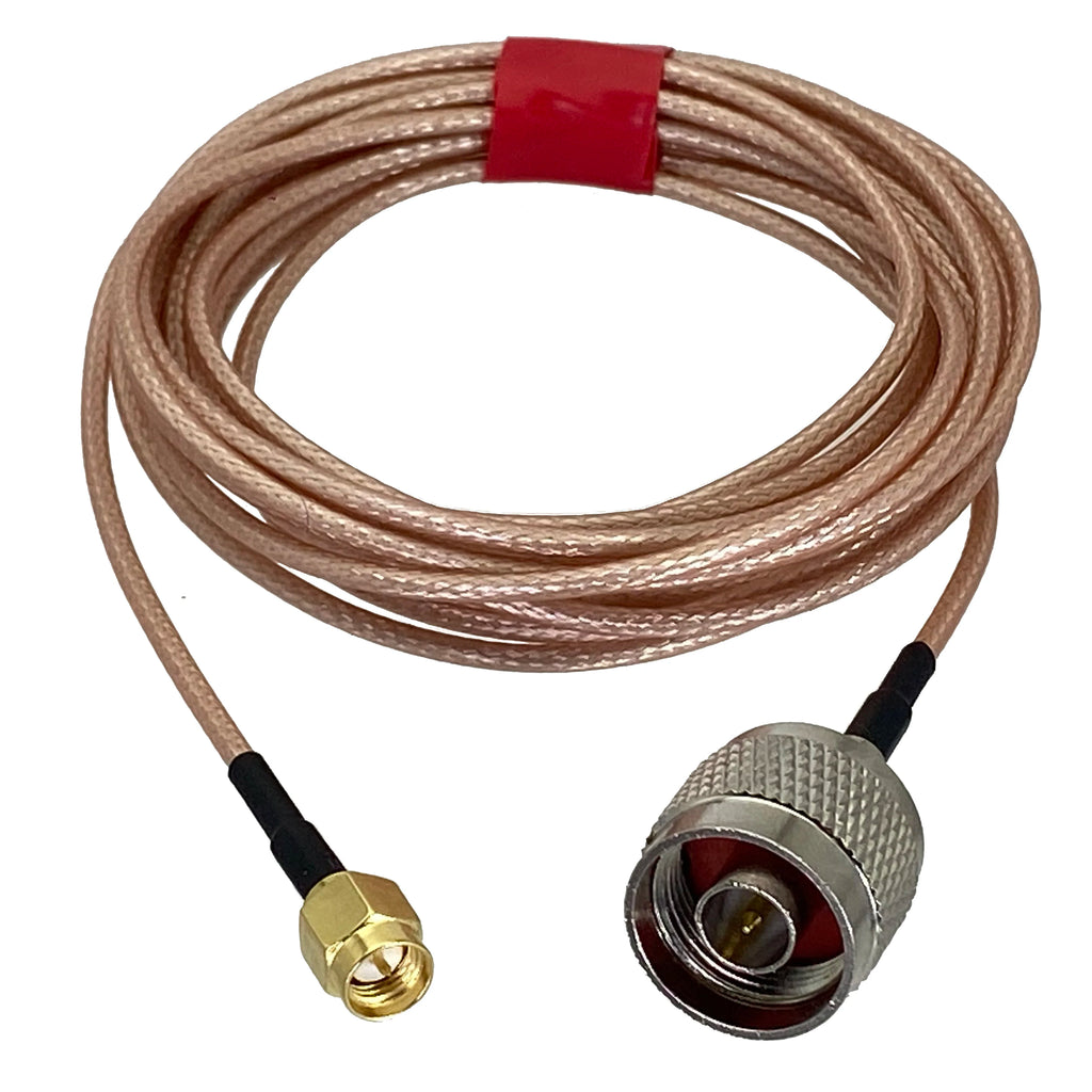1Pcs RG316 Cable N male plug to SMA male plug Connector Crimp RF Coaxial Jumper pigtail 4inch~5M