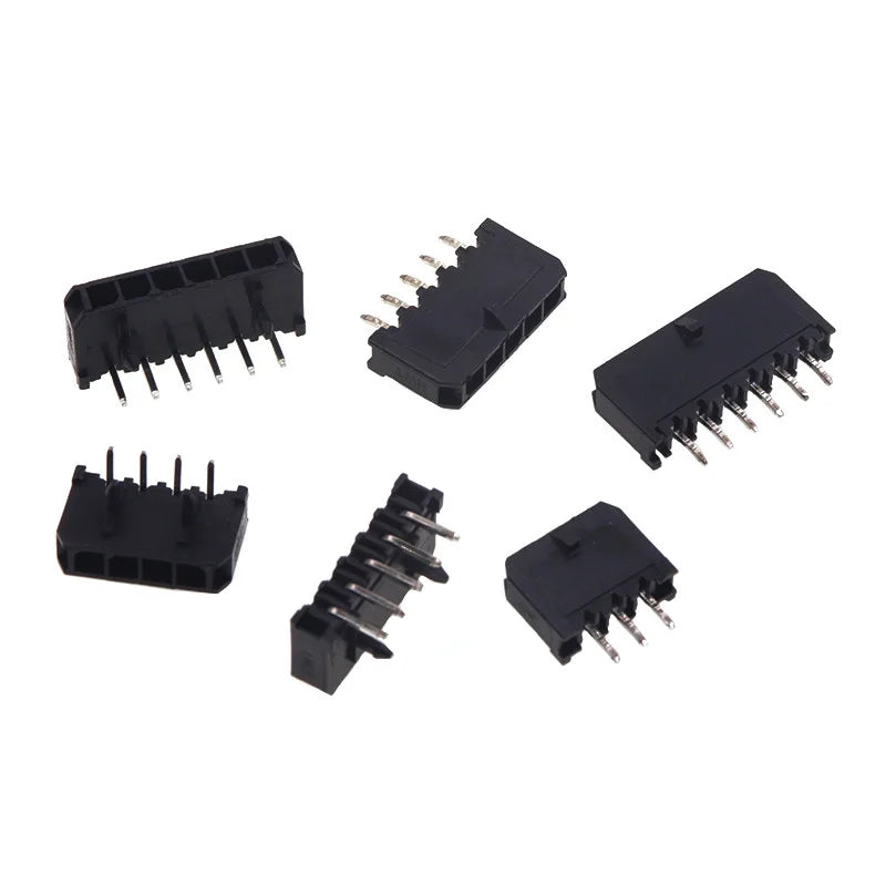 3.0mm Pitch MX3.0 Micro-Fit Connector Single Row Straight Curved Right Angle Needle Pin Header 43650 Type Socket 2P3P4P5P6Pin