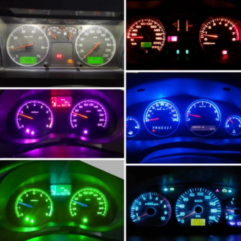 50PCS  3528 2pin White Red Yellow Green Blue Highlight 1210 Automobile Instrument Panel Meter LED Lamp Beads