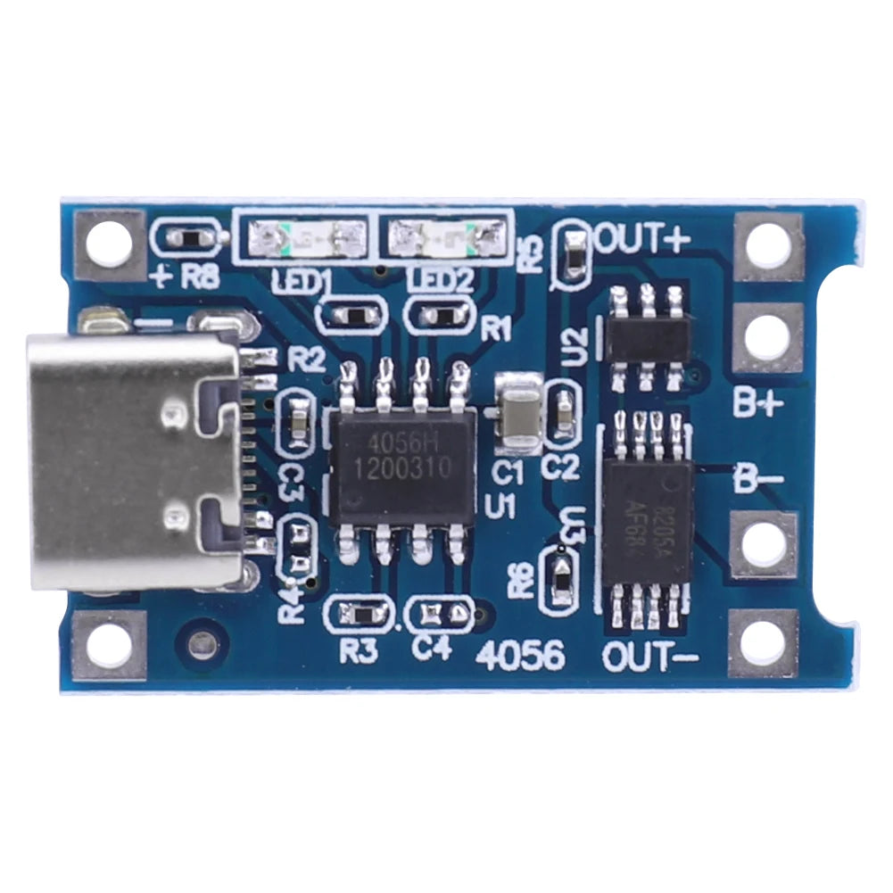 50-1pcs TP4056 3A 5V Lithium Battery Charging Board Module Micro USB/Type-c Interface Charging Protection 2-in-1